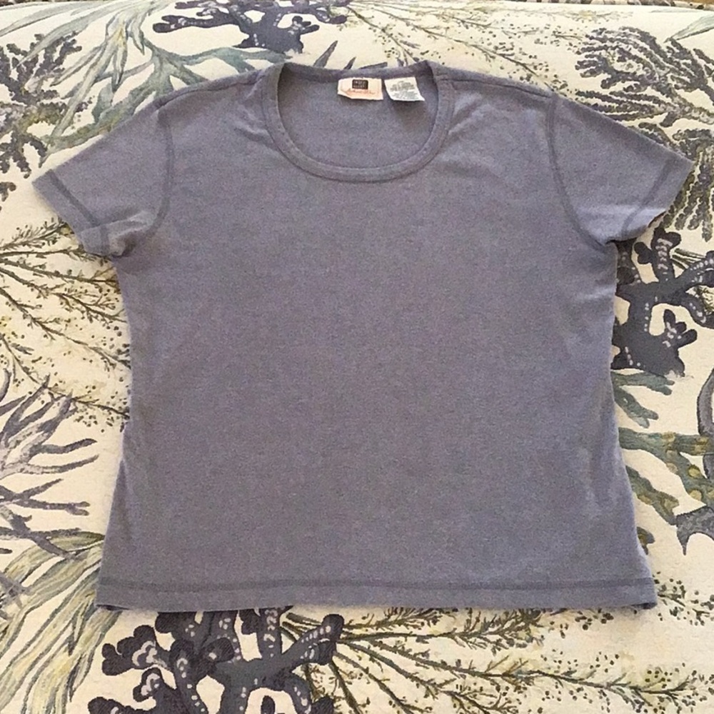 100% Cotton T-shirt, Size Large, Heather Blue